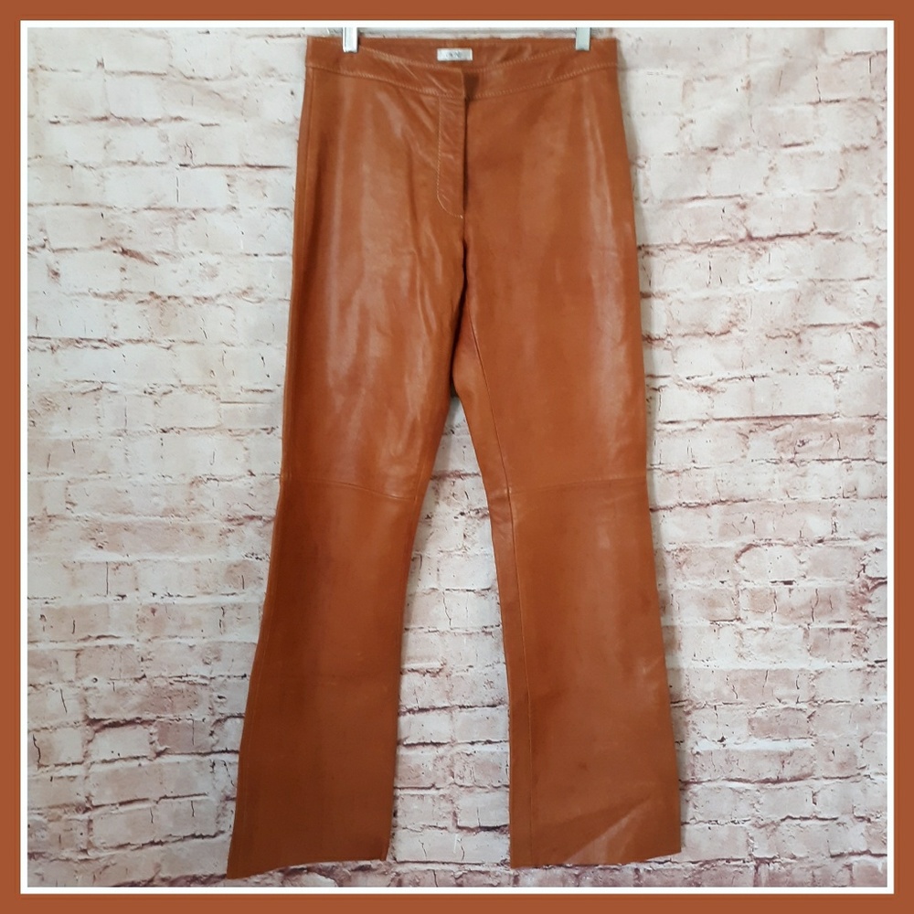 NWD Cache Toffee Brown Leather Pants